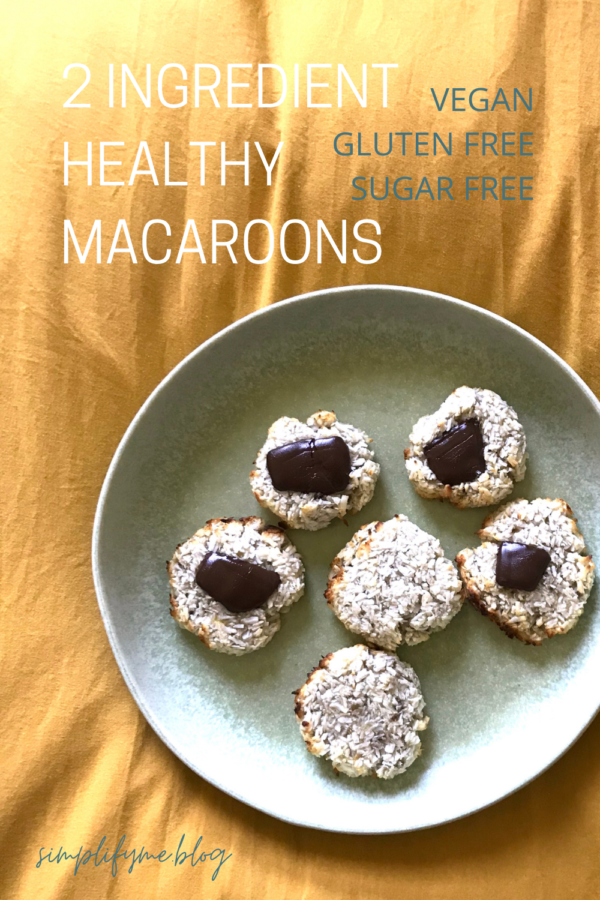 2 ingredient healthy macaroons