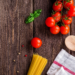 vegetables on a wooden background